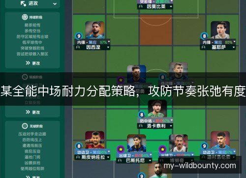 某全能中场耐力分配策略,攻防节奏张弛有度 某全能中场耐力分配策略,攻防节奏张弛有度
